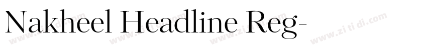 Nakheel Headline Reg字体转换